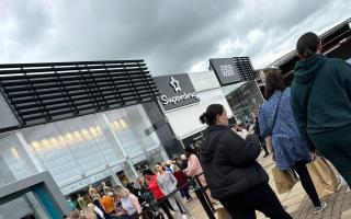 Queues outside of Primark at Teesside Park ahead of Bank Holiday weekend
