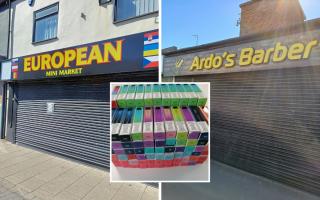 Durham County Council seized products from the businesses.