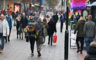 Shoppers in Middlesbrough town centre