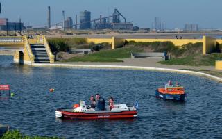 REDCAR: Families make the most of sunny weather in the boating lake at Redcar seafront Picture: NORTH NEWS