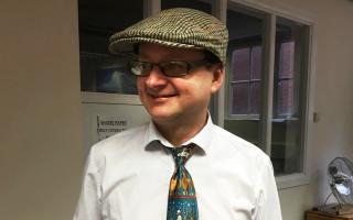 FESTIVE FELLA: The Northern Echo's Andrew White and his tie