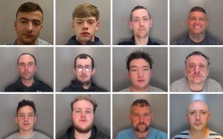 A dozen of the offenders jailed at Durham Crown Court during July