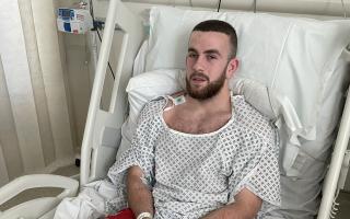 Darlington defender Paddy Almond remains in hospital