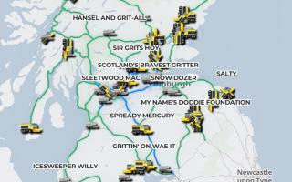 The naming of each gritter started in 2006 when school children were asked to come up with funny names for the vehicles