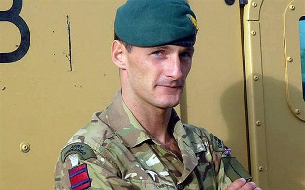 HERO: Captain Richard Holloway was killed by a lone Taliban fighter on December 23, 2013
