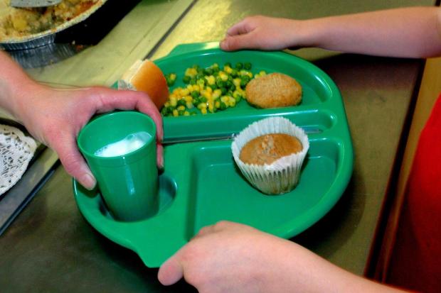The Northern Echo: A school meal is served.