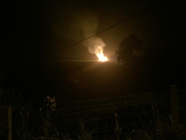 The fire at Roddymoor, near Crook, County Durham.PIC: Wise Move Media.