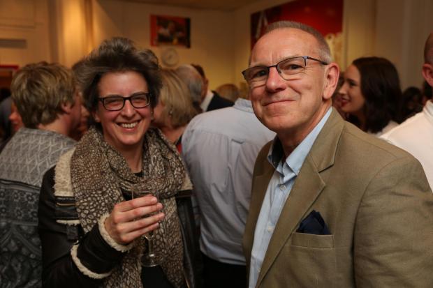 The Northern Echo: Social Diary at Peter Barron's leaving reception. Jo Kelly and Peter Rowley.Picture: TOM BANKS