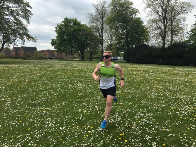 Alex Cole, from Durham, will be doing the Great North Run blindfolded for Fight for Sight