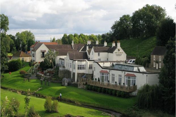 The George Hotel in Piercebridge sits on the banks of the River Tees.