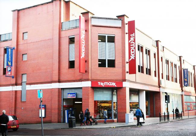 TK Maxx, which has now closed, on Darlington's Crown Street. Picture: SARAH CALDECOTT
