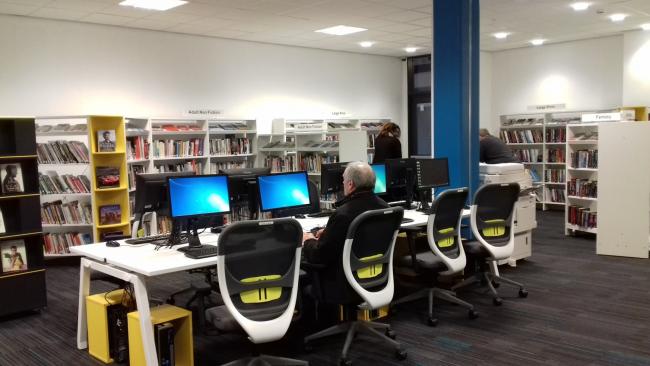 OPEN: Computer facilities at the new library in Newton Aycliffe