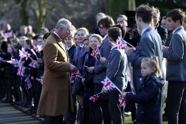 The Northern Echo: Other Prince Charles visits Durham Cathedral and the Open treasure visitor experience in 2018. Picture: CHRIS BOOTH