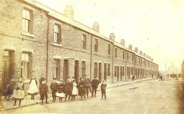 STREET LIFE: Watt Street, Dean Bank, Ferryhill, on an Edwardian postcard which dates from the time that Mary Ann Cotton’s daughter was living in the street.