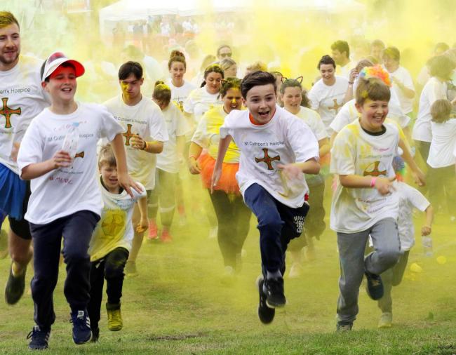 HOSPICE:The Colourama run, held in Durham in aid of St. Cuthberts Hospice. Picture Paul Norris.