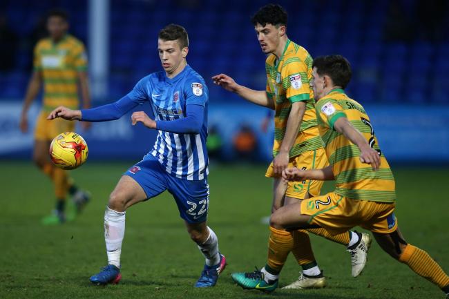 NEW SIGNING: Andrew Nelson, pictured during his spell with Hartlepool in 2017, has joined Darlington on loan from Sunderland. Picture: TOM BANKS