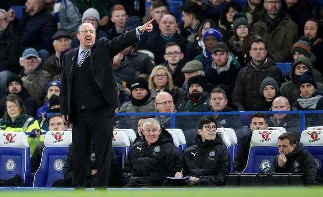 Newcastle United manager Rafael Benitez during the Premier League match at Stamford Bridge, London. Picture: Adam Davy/PA Wire