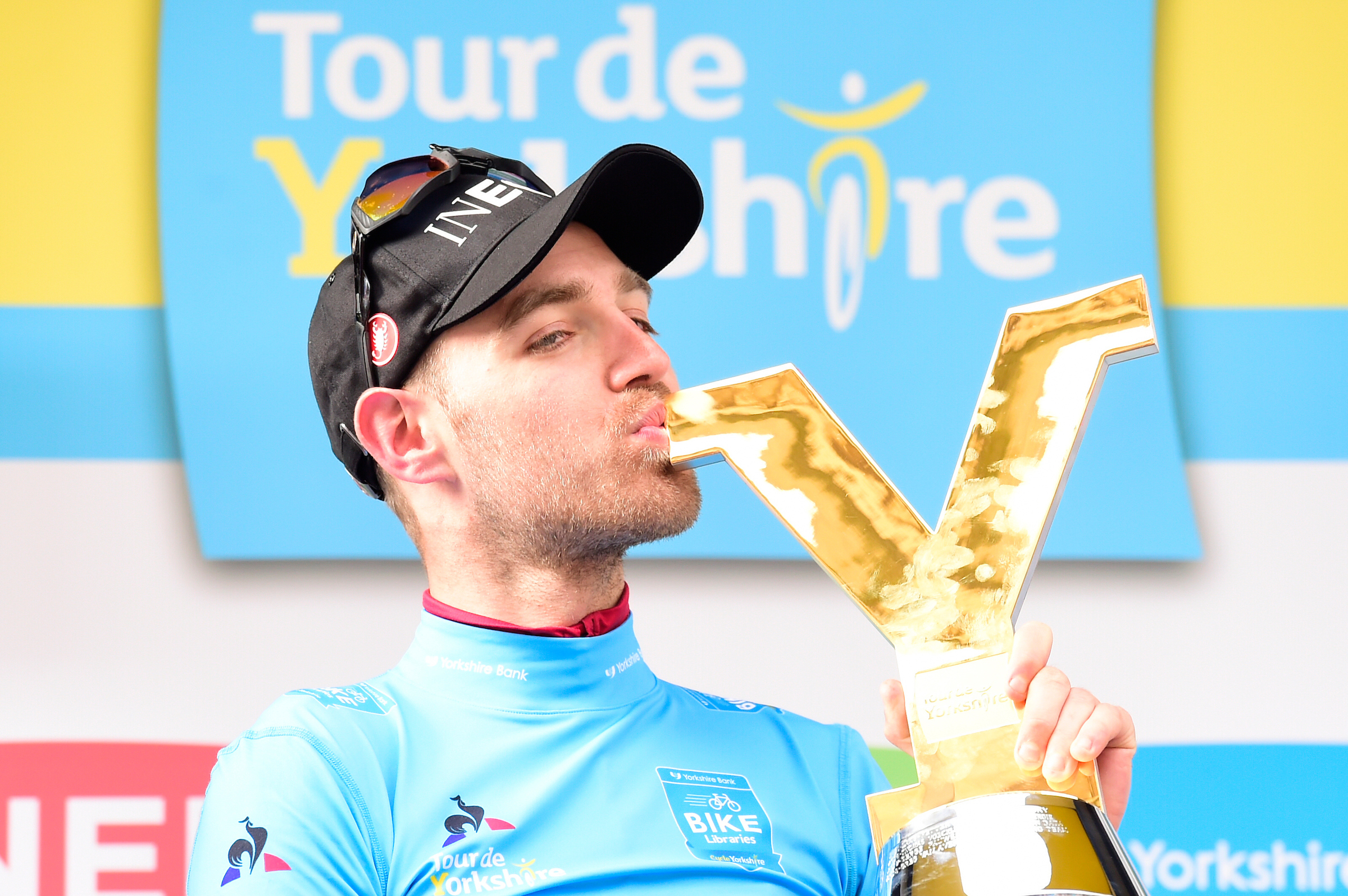 Team Ineos' Chris Lawless takes Tour de Yorkshire victory